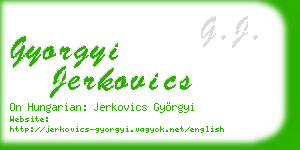 gyorgyi jerkovics business card