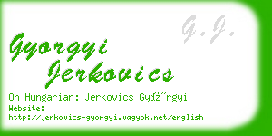 gyorgyi jerkovics business card